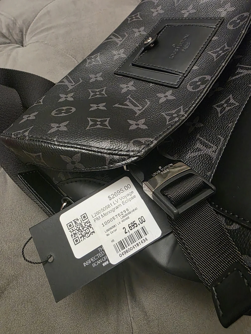 Louis Vuitton Black Monogram Eclipse Canvas Messenger Bag